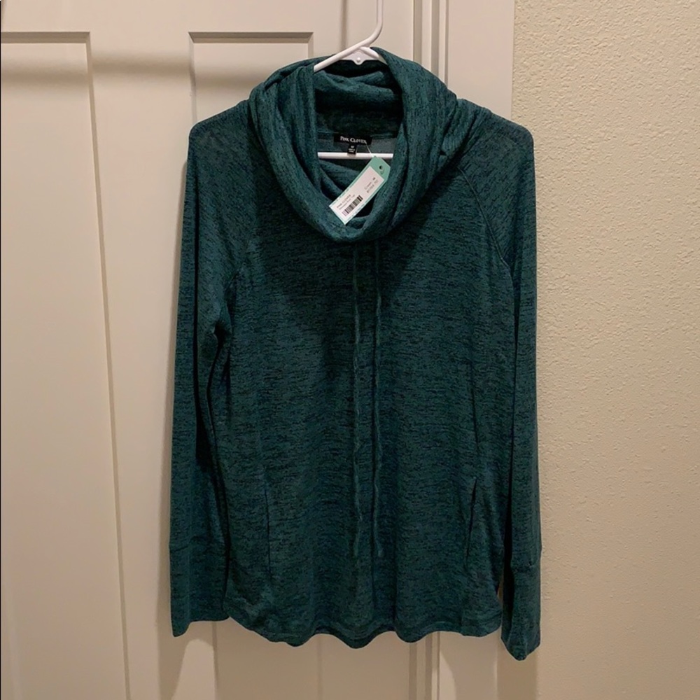 NWT Pink Clover cowl neck top